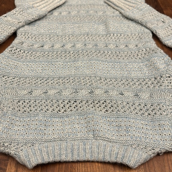 NWT / Anthropologie / Medium / Blue/Bleu Zipper Cardigan - Picture 8 of 12